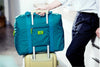 Travel Luggage Bag Foldable e Waterproof 33L Pouch Storage Suitcase Blue