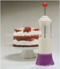 Bakery Quick Manual Milk Frother cake coffee cream injector Plunger W Nozzles