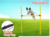 Dog Agility Training Bar equipment pet show exercise puppy jump Bar Blue yellow