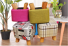 Ottoman footstool Rest stool with 3 legs Paper Mache