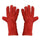 1 pair Long Mig Welding WELDERS Work Cowhide Leather Gloves 35cm Full Red