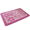 Fortune Cat Carpet Door Ground Foot Non-slip Mat   flowers purple   40*60cm
