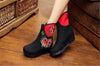 Chinesisch Bestickt Schuhe Damen Einzeln Stiefel National Wind Aufzug Schuhe
