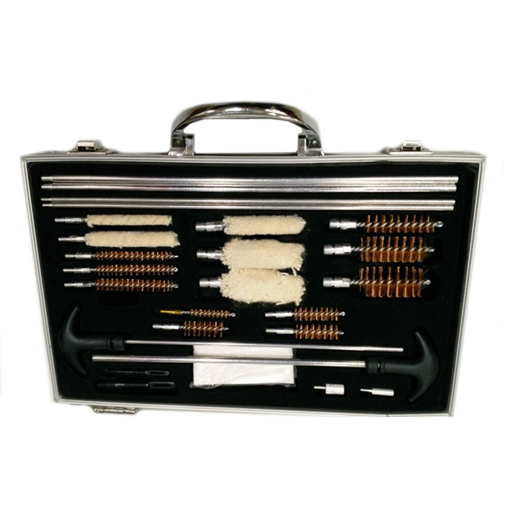 28 Piece aluminium Alloy Universal Gun Cleaning Kit