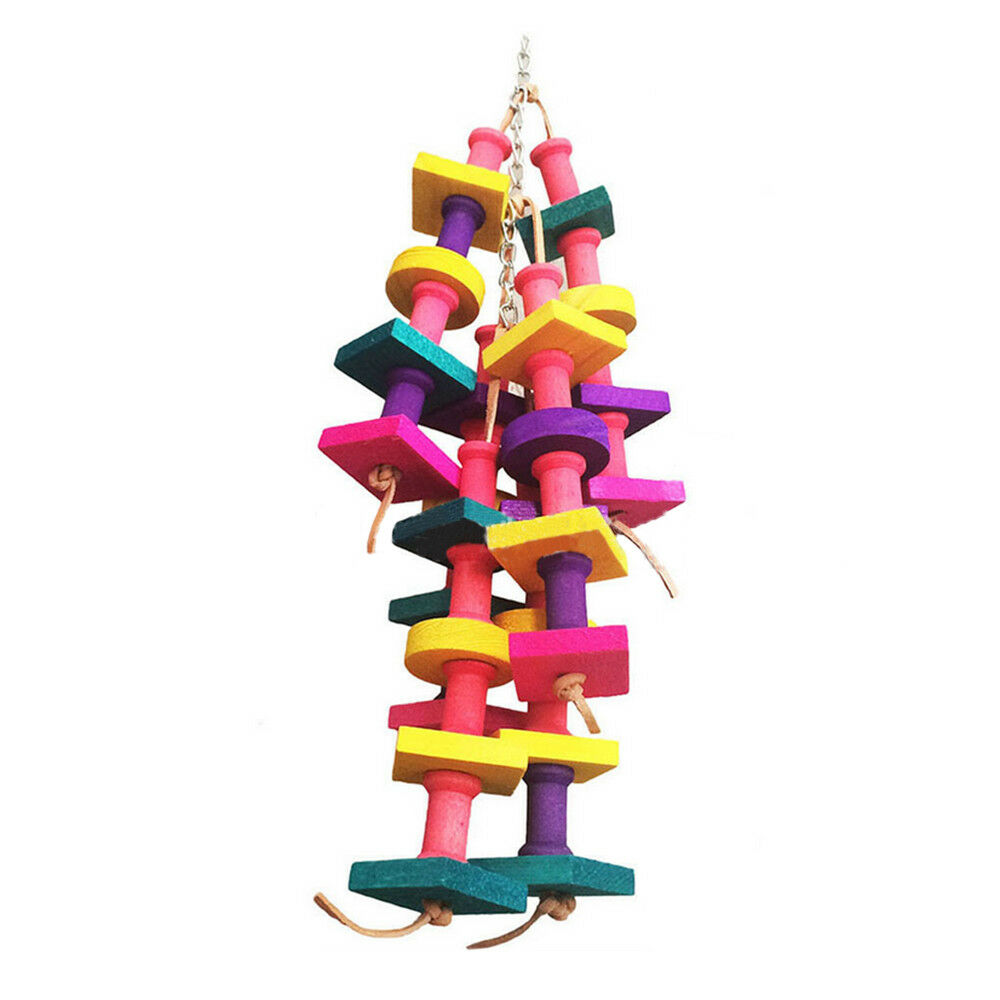 Bird Parrot Toy Natural Wood Snap Toy