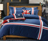 Cotton Concise Flag Warm Duvet Quilt Cover Sets Bedding Cover Sets