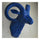 Sheep Head Wall Hanging Decoration Plastic blue