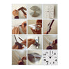 Creative Horloge Murale Simple Silencieux Diy Miroir Noir
