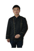Classic Kitchen Cook Chef Waiter Waitress Coat Uniform Jacket Black Long