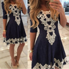 Sexy Floral Crochet Boutique Party Dress