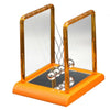 De Colores Plástico Cuadrado de Newton Cuna Home Vajilla Medio Naranja