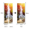 Door Sticker New 3D DIY PVC Waterproof  Door Wall Mural Waterfalls qd040