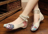 Damen Chinesisch Ethnische Stickerei Flach Ballett Marry Jane Tanz Schuhe Maske