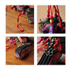 Embrioidery Bag National Three Zippers Mobile Phone Bag Featured Embroidery Hand