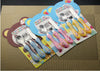 The First Cutlery Set Knife Fork Spoon Kids Toddler Mealtime Happy Day Metal