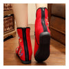 Vintage Beijing Cloth Shoes Embroidered Boots 12-01   red with cotton  35