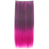 60cm Extension de Cheveux Pièce Dégradé Morceau Long Droit 55 Couleurs