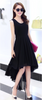 Romantic Mint Blue Pleated Asymmetrical Hi Lo Party Dress