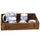 Vintage Wood Tea Service Fruit Dish Tray small word pattern