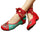 Chinese Embroidered Floral Shoes Women Ballerina Mary Jane Flat Ballet Cotton Lo