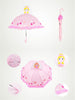 Cute Cartoon Animal Umbrella for Kids Animal Ears Bend Handle