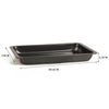 Horno Plato Antiadherente Hornear Herramienta Rectangular Negro 30.6x19x3.3cm