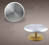 Décoration Gâteau Turntable 10-inch Alliage Aluminium Dérapage Plateau Doré Base
