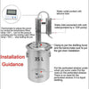 Alcohol Ethanol Distiller Home Brew Wine Making Boiler 304 Stainless Steel