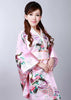 Vintage Rétro de Luxe Japonais Vêtement Kimono Costume Cosplay Yukata Robe Rose