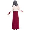 Muslim Motley Cuff Lace Long Dress