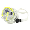 Plongée Lunettes Masques Visage Miroir Adulte Jaune
