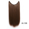 Fish Line Hair Extensions Straight Hair  Piece Hair invisible 80g 55cm long