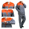 Grey with Orange Shoulder Working Protective Gear Uniform Welder Jacket   170