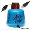 USB Ventilador Caja Coche Hogar Doble Mini Nevera Congelador Doméstico