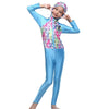 Musilim Swimwear Swimsuit Burqini hw20f Child   sky blue