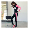Woman Casual Sports Yoga Fitness Skinny Running Clothes   black rose