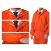 019 Naranja Mono Trabajo Equipo de Protección Uniforme Soldador Chaqueta