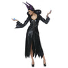Schwarz Queen Damen Raffinesse Kostüm Cosplay Party Hexe Cosplay