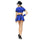 Blue Policewoman Game Woman Refinement Uniform Halloween Bar DS Costume