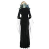 Luxe Noir Vampire Robe Halloween Sorcière Déguisement Reine