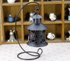 Retro Hollowed Out Iron Art Candle Holder