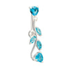 Body Puncture Ornament Leaf Navel Ring