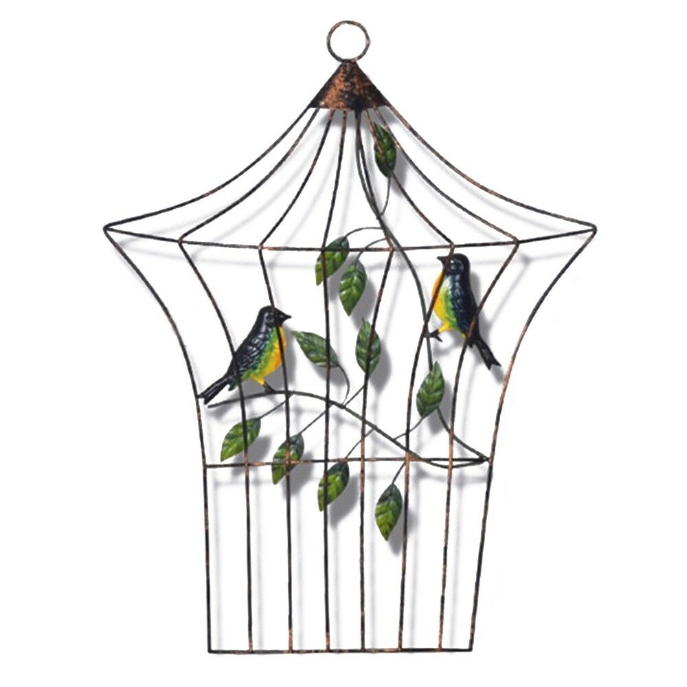 Modern Iron Bird Cage Wall Hanging Decoration   E