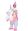 Aufblasbar Einhorn Kostüm Reite Neuheit Verkleidung Kostümparty Outfit Lüfter