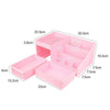 Drawer Type Organizer Comestics Sotrage Box   3126 XL pink