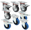 75mm 3” Caucho Rueda Giratoria 4 Unidades Kit