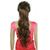 70cm Chic  Long Curled Hair Cap Wave Curl Elastic Button Ponytail Wig