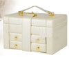 Portatif Transportant Boîte Bijoux Cuir Synthétique Organiseur de Stockage Luxe