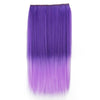 Long Straight Bundles 60cm 23.62" Gradient color hair extension piece 5  clip