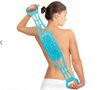 Dual Sided Back Scrubber Silica Gel Body Massage Brush Silicon Back Wash Bar
